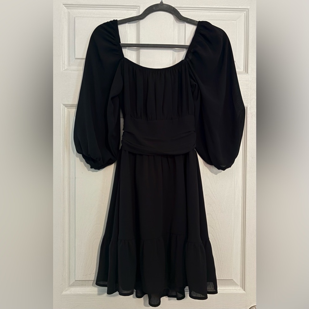 Exlura Tie Back Mid Sleeve Dress Size S